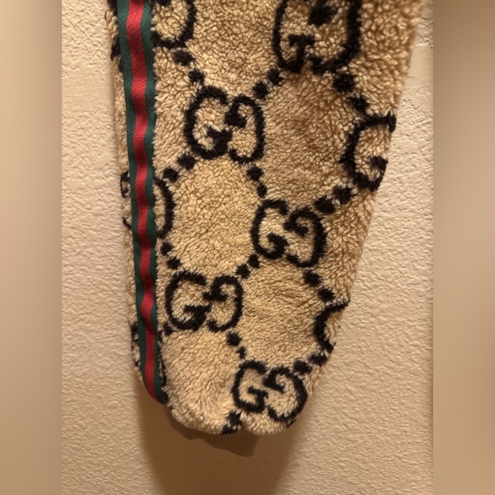 New Authentic Gucci GG Supreme Jumbo Logo Wool Sweatpants Size XXL - Picture 7 of 15